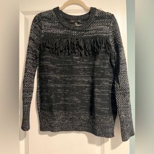 Banana republic wool sweater with fringe